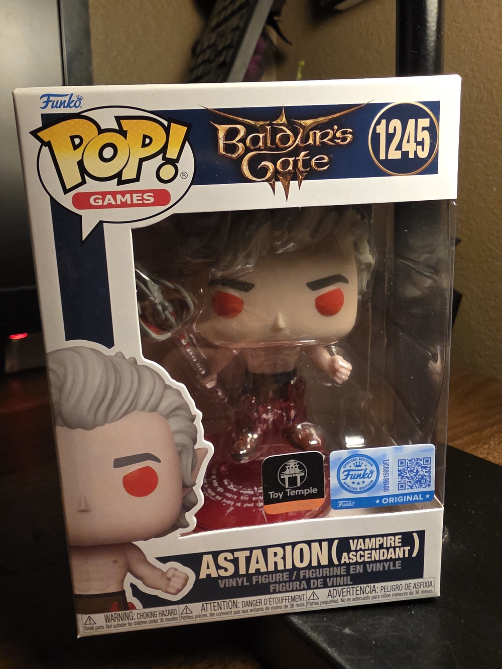 Funko Pop! Games Baldur's Gate Astarion Vinyl Figure - Red/White